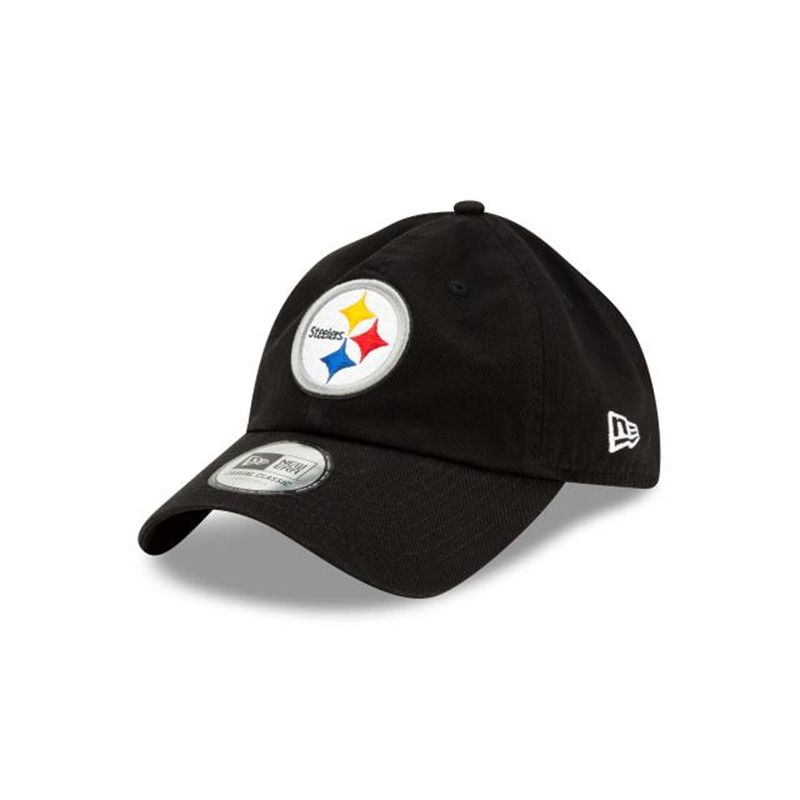 NFL Pittsburgh Steelers Casual Classic Adjustable (EFF3119) - Black New Era Caps